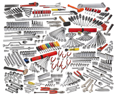 Proto® 497 Piece Master Technician Maintenance Tool Set With Roller Cabinet J442742-8RD and Top Chest J442719-12RD-D - Industrial Tool & Supply