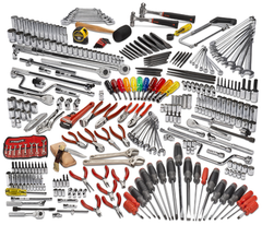 Proto® 334 Piece Master Advanced Maintenance Set With Roller Cabinet J453441-8RD - Industrial Tool & Supply