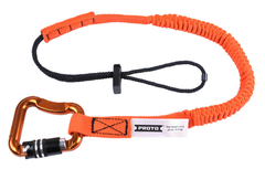 Proto® Elastic Lanyard With Triple Lock Carabiner - 15 lb. - Industrial Tool & Supply