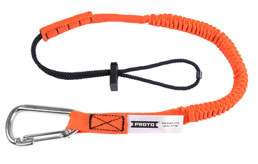 Proto® Elastic Lanyard With Stainless Steel Carabiner - 15 lb. - Industrial Tool & Supply