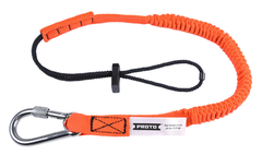 Proto® Elastic Lanyard With Screw Gate Carabiner - 15 lb. - Industrial Tool & Supply