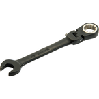 Proto® Black Chrome Combination Locking Flex-Head Ratcheting Wrench 3/8" - Spline - Industrial Tool & Supply