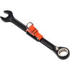 Proto® Tether-Ready Black Chrome Combination Reversible Ratcheting Wrench 11/16" - Spline - Industrial Tool & Supply