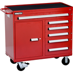 Proto® 460 Series 45" Workstation - 6 Drawer & 1 Shelf, Red - Industrial Tool & Supply