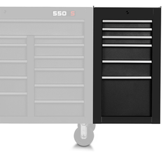 Proto® 550S Side Cabinet - 6 Drawer, Dual Black - Industrial Tool & Supply