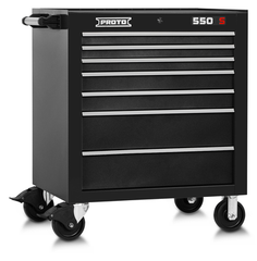 Proto® 550S 34" Roller Cabinet - 7 Drawer, Dual Black - Industrial Tool & Supply