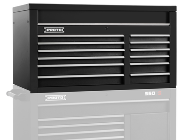 Proto® 550S 50" Top Chest - 12 Drawer, Dual Black - Industrial Tool & Supply