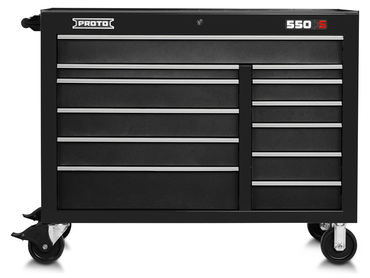 Proto® 550S 50" Workstation - 12 Drawer, Dual Black - Industrial Tool & Supply