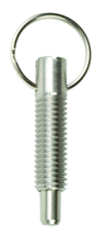 Pull Ring Retractable 1/2-13, Locking without Locking Element, Stainless Steel - Industrial Tool & Supply
