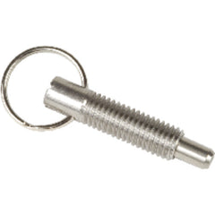 Pull Ring Retractable 3/8″–16, Locking without Locking Element, Steel Black Oxide - Industrial Tool & Supply