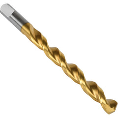 #7 Precision Twist Drill HSS TiN QC 135 Jobber Drill ANSI Series QC21G E-code # QC21GN7 - Industrial Tool & Supply