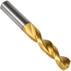 #6 Precision Twist Drill HSS TiN QC 135 Stub Drill Short ANSI Series QC41G E-code # QC41GN6 - Industrial Tool & Supply