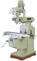 Electronic Variable Speed Vertical Mill - CAT40 Spindle - 10 x 50'' Table Size - 5HP - 3PH - 220V Motor - Industrial Tool & Supply