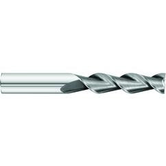 1 x 1 x 3-1/4 x 6 OAL Square 2 Flute Carbide End Mill for Aluminum - Round Shank- Uncoated - Industrial Tool & Supply