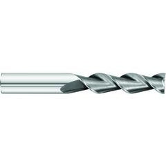3/8 x 3/8 x 2 x 4 OAL Square 2 Flute Carbide End Mill for Aluminum - Round Shank- Uncoated - Industrial Tool & Supply