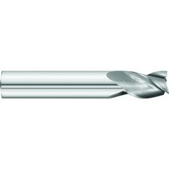 5/8 x 5/8 x 1 x 3-1/2 OAL Square 3 Flute Carbide End Mill for Aluminum - Round Shank- Uncoated - Industrial Tool & Supply