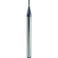 .020 x 1/8 x .060 x 1-1/2 4FL W/ .005 C/R End Mill-Uncoated - Industrial Tool & Supply