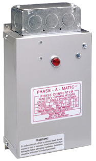 Heavy Duty Static Phase Converter - #PAM-900HD; 4 to 8HP - Industrial Tool & Supply