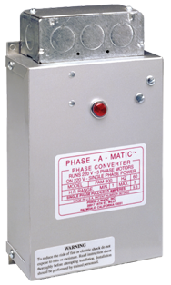 Heavy Duty Static Phase Converter - #PAM-100HD; 1/3 to 3/4HP - Industrial Tool & Supply
