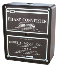 Series 1 Phase Converter - #1400B; 3 to 5HP - Industrial Tool & Supply