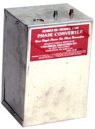 Heavy Duty Static Phase Converter - #3200; 3/4 to 1-1/2HP - Industrial Tool & Supply