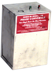 Heavy Duty Static Phase Converter - #3200; 3/4 to 1-1/2HP - Industrial Tool & Supply