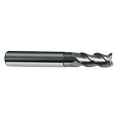10mm Dia. - 72mm OAL - 3 FL Variable Helix Bright Carbide End Mill - Industrial Tool & Supply