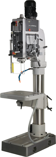 Geared Head Floor Model Drill Press With Mechanical Clutch & Reversing System - Model Number AX40RS - 27'' Swing; 3HP Motor - Industrial Tool & Supply