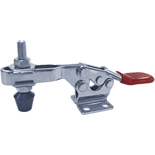850 lbs High Open Bar Flanged Base Horizontal Hold-Down Clamp Stainless Steel - Industrial Tool & Supply