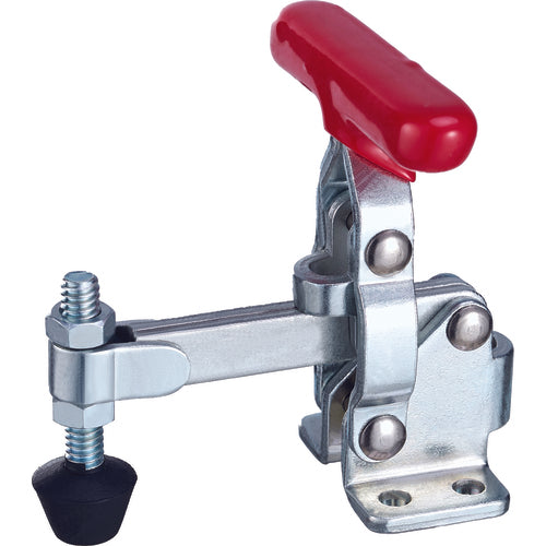 200 lbs Solid Bar Flanged Base Vertical T-Handle Hold-Down Clamp - Industrial Tool & Supply