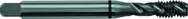 7/16-14 H5 3 Flute Spiral Flute Semi-Bottoming Black Ring Tap-Steam Oxide - Industrial Tool & Supply