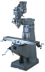 Vertical Mill - R-8 Spindle - 9 x 49'' Table Size - 3HP - 30 min. 2Hp Continuous Run, 3PH, 230V Motor - Industrial Tool & Supply