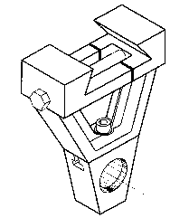 Right Angle Arbor Support for Vertical Milling Machine - Model #HR-OUT-BR-50 - Industrial Tool & Supply