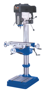 Cross Table Floor Model Drill Press - Model Number RF400HCR8 - 16'' Swing; 1-1/2HP, 3PH, 220/440V Motor - Industrial Tool & Supply