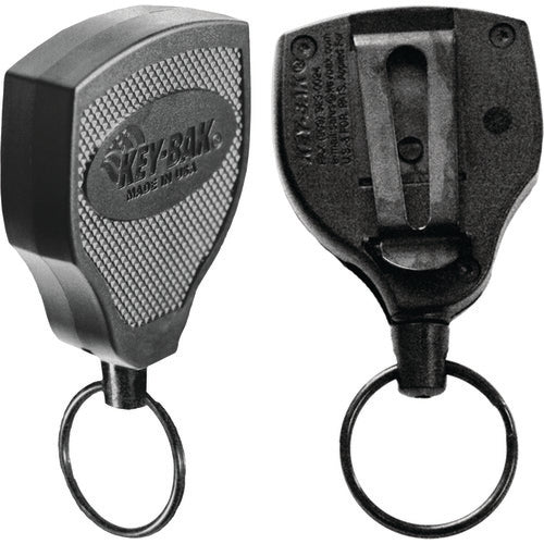 Model: S48K - Super 48″ Kevlar Cord Key Reel with Belt Clip - Kevlar Cord - Split Ring Attachment - Industrial Tool & Supply