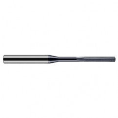 Miniature Reamers - 0.1585″ Reamer Diameter × 0.8750″ (7/8″) Margin Length Carbide Reamer, 4 Flutes, AlTiN Coated - Industrial Tool & Supply
