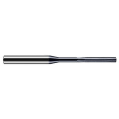 Miniature Reamers - 0.0980″ Reamer Diameter × 0.6870″ (11/16″) Margin Length Carbide Reamer, 4 Flutes, AlTiN Coated - Exact Industrial Supply