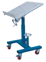 Tilting Work Table - 24 x 24'' 300 lb Capacity; 21-1/2 to 42" Service Range - Industrial Tool & Supply