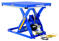 Electric Hydraulic Scissor Lift Table - Platform Size 24 x 48 - 2HP, 460V, 3 phase, 60 Hz totally enclosed motor - Industrial Tool & Supply