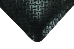 2' x 3' x 11/16" Thick Diamond Comfort Mat - Black - Industrial Tool & Supply