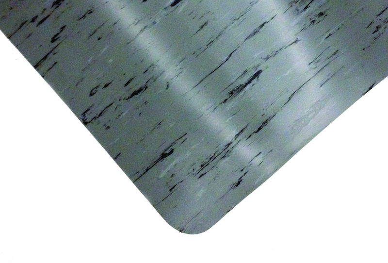 4' x 60' x 1/2" Thick Marble Pattern Mat - Gray/Black/White - Industrial Tool & Supply