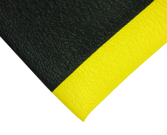 3' x 5' x 1/2" Thick Diamond Anti Fatigue Mat - Yellow/Black - Industrial Tool & Supply