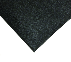 2' x 60' x 3/8" Thick Soft Comfort Mat - Black Pebble Emboss - Industrial Tool & Supply