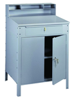 34-1/2" W x 29" D x 53" H - Foreman's Desk - Closed Type - w/Lockable Cabinet (w/Shelf) & Drawer - Industrial Tool & Supply