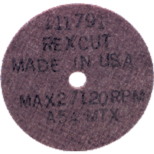 4″ × 1/16″ × 3/8″ - A54MTX - Aluminum Oxide Non-Reinforced Cut-Off Wheel - Industrial Tool & Supply
