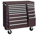 315X 15-Drawer Maintenance Cart - 35'' x 18'' x 39.38'' Brown - Industrial Tool & Supply