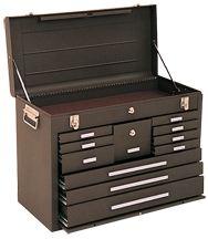 Journeyman 11-Drawer Chest - Model No.3611B Brown 18-7/8H x 12-1/8D x 26.75''W - Industrial Tool & Supply