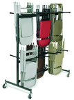 Double Tier Storage Rack Dolly Chairs-9-gauge Steel Frame - Industrial Tool & Supply