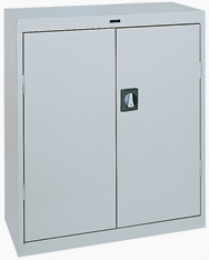 46 x 24 x 42" (Light Gray) - Counter Height Cabinet with Doors - Industrial Tool & Supply