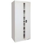 36 x 24 x 78" (Light Gray) - Transport Cabinet with Doors - Industrial Tool & Supply